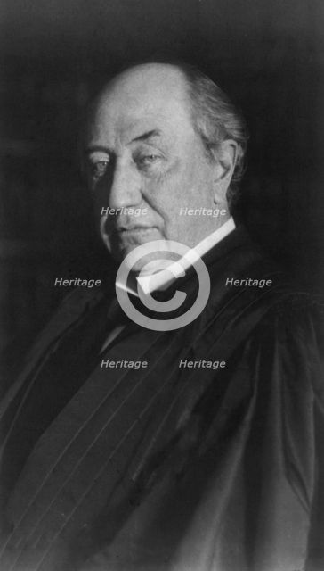 David Josiah Brewer, Associate Justice, Supreme Court, half-length portrait, facing left, c1906. Creator: Frances Benjamin Johnston.