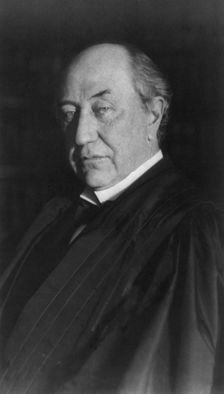 David Josiah Brewer, Associate Justice, Supreme Court, half-length portrait, facing left, c1906. Creator: Frances Benjamin Johnston