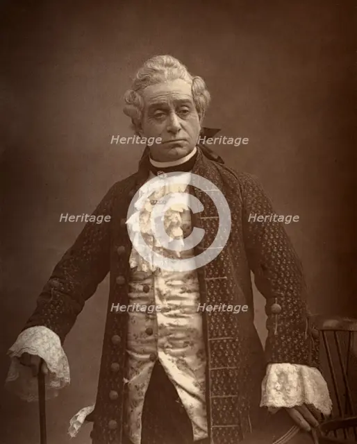 David James, British actor, in 'David Garrick', 1887. Artist: Ernest Barraud
