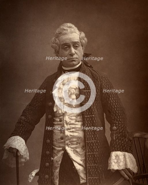 David James, British actor, in 'David Garrick', 1887. Artist: Ernest Barraud