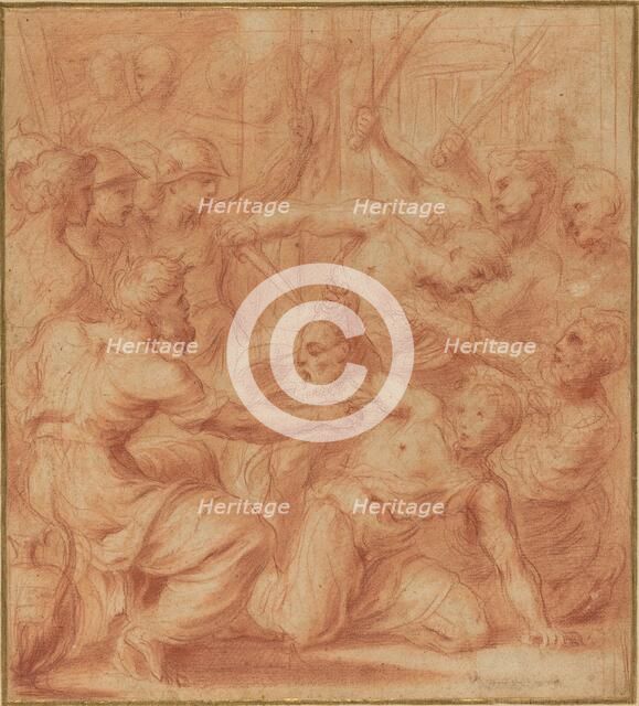 David Offering the Head of Goliath to King Saul. Creator: Carlo Maratti.