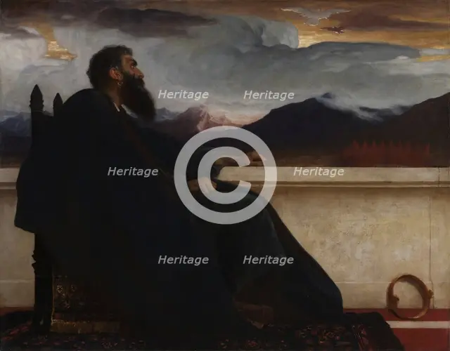 David: "Oh, that I had wings like a Dove! For then would I fly away, and be at rest." Psalm 55:6, 18 Creator: Frederic Leighton (British, 1830-1896).
