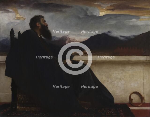 David: "Oh, that I had wings like a Dove! For then would I fly away, and be at rest." Psalm 55:6, 18 Creator: Frederic Leighton (British, 1830-1896).