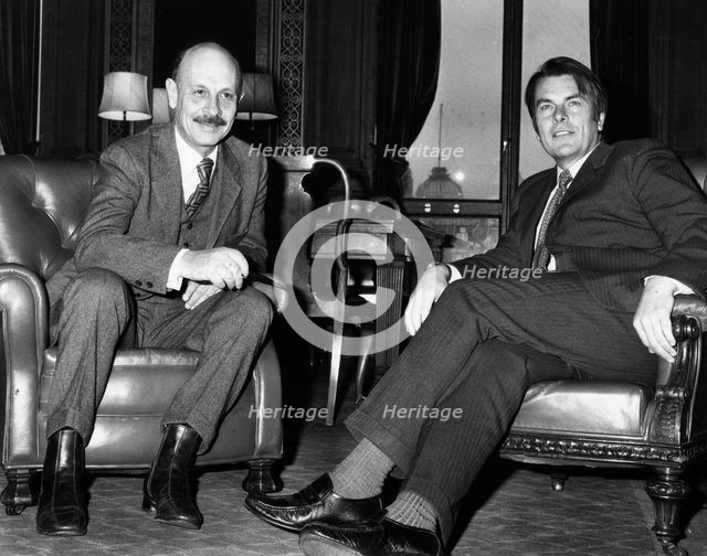 David Owen (1938- ), Foreign Secretary, and Yigael Yadin (1917-84), Israeli, deputy PM, 1978. Creator: Unknown.