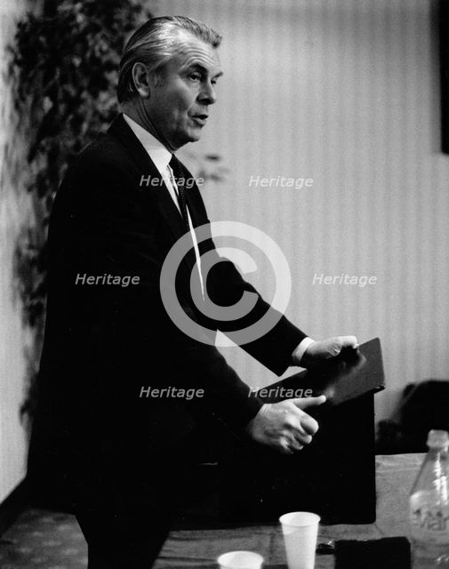 David Owen (1938- ), Leader of the Social Democratic Party and former Foreign Secretary, 1990. Creator: Unknown.