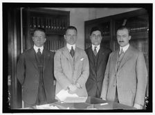 David Lawrence?, 2nd from left, between 1916 and 1918. Creator: Harris & Ewing