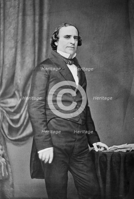 David Levy Yulee of Florida, between 1855 and 1865. Creator: Unknown.