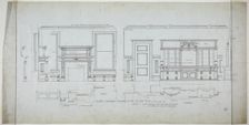David Lewinsohn House, Chicago, Illinois, Dining Room Elevations and Details, 1898. Creator: Frederick Louis Foltz