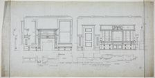 David Lewinsohn House, Chicago, Illinois, Dining Room Elevations and Details, 1898. Creator: Frederick Louis Foltz