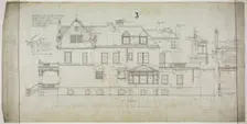 David Lewinsohn House, Chicago, Illinois, East Elevation, 1898. Creator: Frederick Louis Foltz