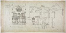 David Lewinsohn House, Chicago, Illinois, North and South Elevations, 1898. Creator: Frederick Louis Foltz