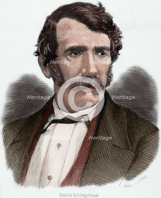 David Livingstone (1813-1873), Scottish explorer and missionary, 19th century. Creator: Josiah Wood Whymper.