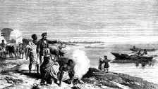 David Livingstone discovering Lake Ngami, Botswana, 1 August 1849 (1857)