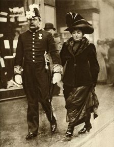 David Lloyd George and his wife Margaret, 1910, (1935). Creator: Unknown