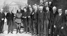 David Lloyd George, British Prime Minister, with some of his colleagues, 1917 (1936)