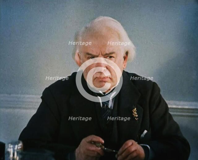 David Lloyd George Talking Directly to the Camera, 1930s. Creators: British Pathe Ltd, David Lloyd George.