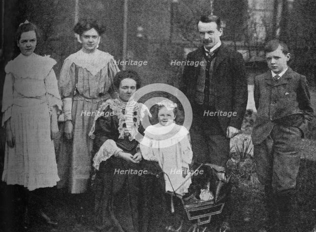 'David Lloyd George - The Great Statesman Surrounded By His Family', 1905, (c1925). Artist: Unknown.