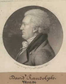 David Meade Randolph, 1807. Creator: Charles Balthazar Julien Févret de Saint-Mémin