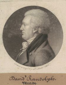 David Meade Randolph, 1807. Creator: Charles Balthazar Julien Févret de Saint-Mémin