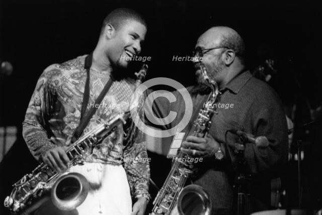 David Sanchez and James Moody, North Sea Jazz Festival, The Hague, the Netherlands, 1998. Creator: Brian Foskett.