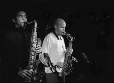 David Sanchez and Miguel Zenon, Pizza Express, Dean St, London, Nov 2001. Creator: Brian O'Connor