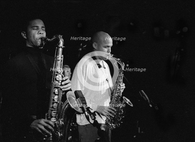 David Sanchez and Miguel Zenon, Pizza Express, Dean St, London, Nov 2001. Creator: Brian O'Connor.