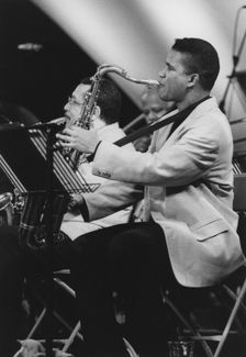 David Sanchez, Slide Hampton's Jazz Masters, North Sea Jazz Festival, 1993. Creator: Brian Foskett