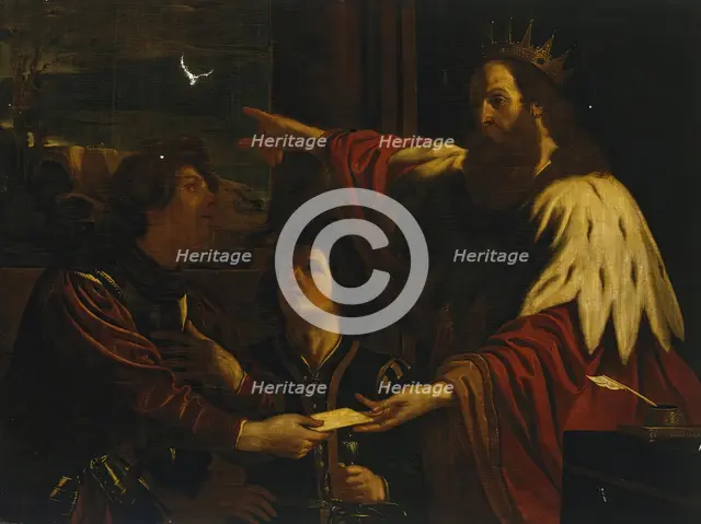 David sends Uriah to Yoav, (copy), 1650. Creator: Unknown.