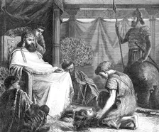 "David Showing The Head Of Goliath To Saul" (RA Gold Medal Painting), by Miss Louisa Starr, 1868. Creator: Unknown