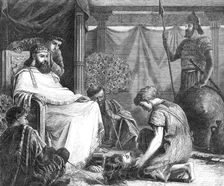 "David Showing The Head Of Goliath To Saul" (RA Gold Medal Painting), by Miss Louisa Starr, 1868. Creator: Unknown