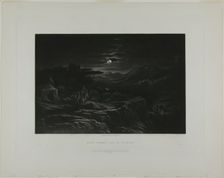 David Spareth Saul at Hachilah, from Illustrations of the Bible, 1835. Creator: John Martin