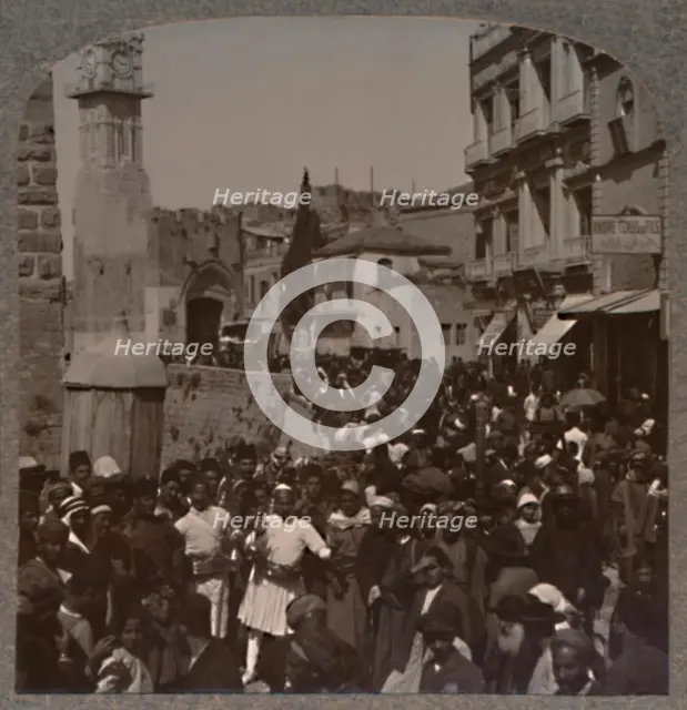 'David Street, Jerusalem', c1900. Artist: Unknown.