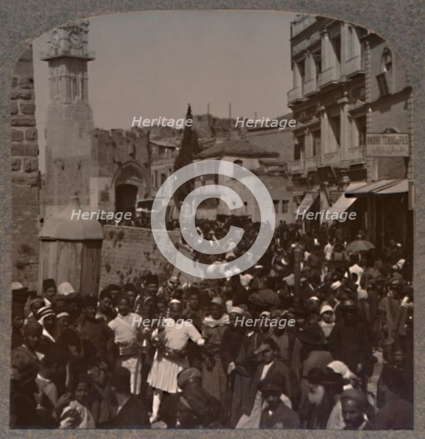 'David Street, Jerusalem', c1900. Artist: Unknown.