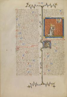 David Pointing to His Eye, about 1360-1370. Creator: Master of Jean de Mandeville