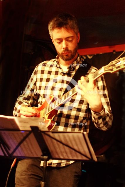 David Peston, Emma Rawicz Quintet, Verdict Jazz Club, Brighton, East Sussex, 2022. Creator: Brian O'Connor.