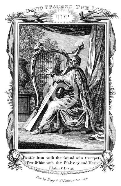 'David Praising the Lord', c1808. Artist: Unknown