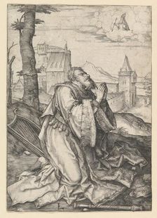 David Praying, ca. 1507. Creator: Lucas van Leyden