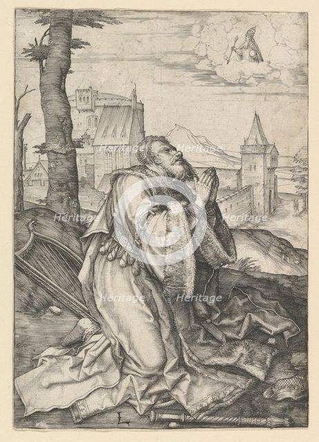 David Praying, ca. 1507. Creator: Lucas van Leyden.