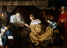 David Presenting the Sceptre to Solomon early 17th century. Artist: Cornelis de Vos