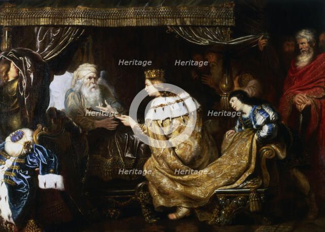 'David Presenting the Sceptre to Solomon', early 17th century. Artist: Cornelis de Vos
