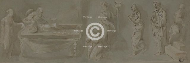 David Promises Bathsheba that Solomon Will Rule, 18th/19th century. Creator: Unknown.