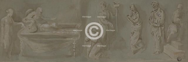 David Promises Bathsheba that Solomon Will Rule, 18th/19th century. Creator: Unknown.