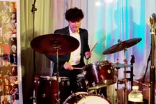 David Puime, Joan Fort Trio plus Vincent Herring, Watermill Jazz Club, Dorking, Surrey, 20 May 2025. Creator: Brian O'Connor