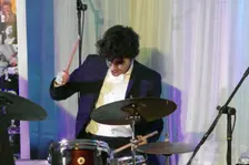 David Puime, Joan Fort Trio plus Vincent Herring, Watermill Jazz Club, Dorking, Surrey, 20 May 2025. Creator: Brian O'Connor