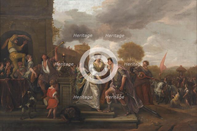 David Returning Victorious after Defeating Goliath and the Philistines, 1671. Creator: Jan Steen.