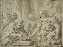 David Receiving the Hallowed Bread from Alchimelek, 1725/34. Creator: Gaspare Diziani