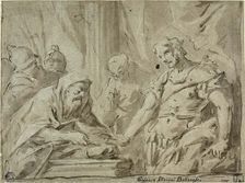 David Receiving the Hallowed Bread from Alchimelek, 1725/34. Creator: Gaspare Diziani