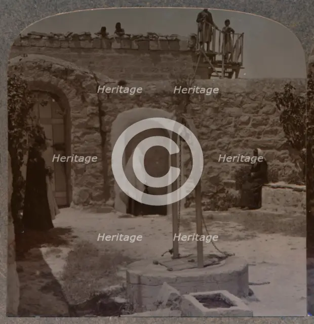 'David's well on the outskirts of Bethlehem', c1900. Artist: Unknown.