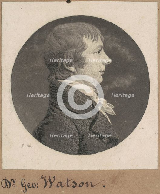 David Watson, 1808. Creator: Charles Balthazar Julien Févret de Saint-Mémin.