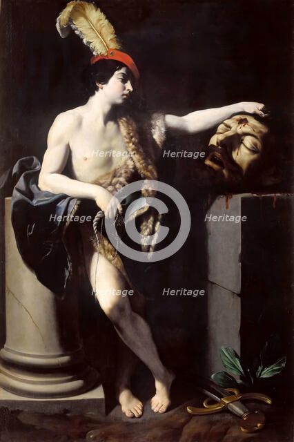 David with the Head of Goliath, 1605-1606. Creator: Reni, Guido (1575-1642).